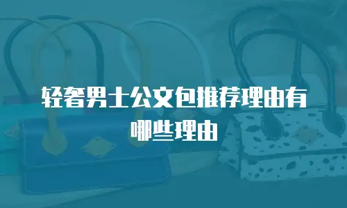 轻奢男士公文包推荐理由有哪些理由