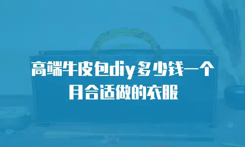 高端牛皮包diy多少钱一个月合适做的衣服
