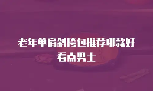 老年单肩斜挎包推荐哪款好看点男士
