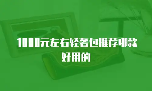 1000元左右轻奢包推荐哪款好用的