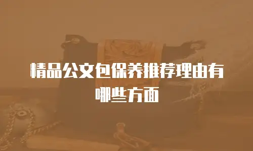 精品公文包保养推荐理由有哪些方面