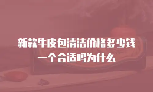 新款牛皮包清洁价格多少钱一个合适吗为什么