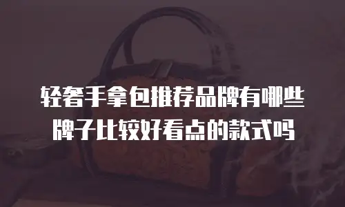 轻奢手拿包推荐品牌有哪些牌子比较好看点的款式吗