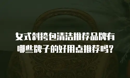 女式斜挎包清洁推荐品牌有哪些牌子的好用点推荐吗？