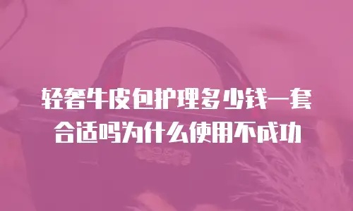 轻奢牛皮包护理多少钱一套合适吗为什么使用不成功
