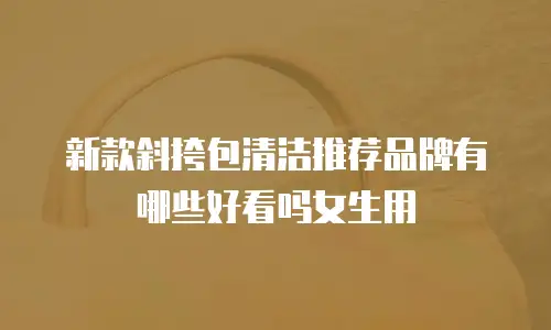 新款斜挎包清洁推荐品牌有哪些好看吗女生用