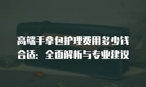 高端手拿包护理费用多少钱合适：全面解析与专业建议