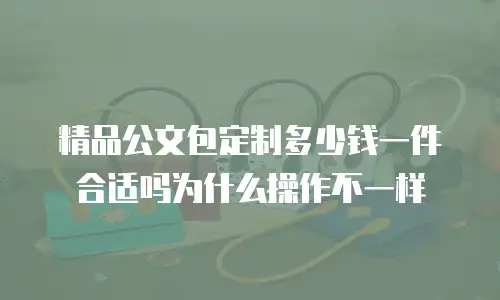 精品公文包定制多少钱一件合适吗为什么操作不一样