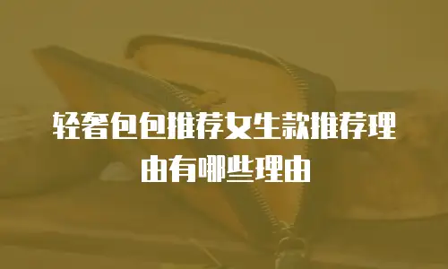 轻奢包包推荐女生款推荐理由有哪些理由
