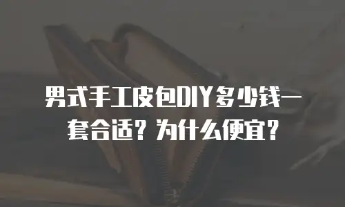 男式手工皮包DIY多少钱一套合适？为什么便宜？