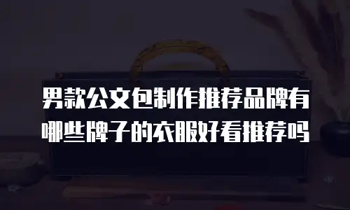 男款公文包制作推荐品牌有哪些牌子的衣服好看推荐吗