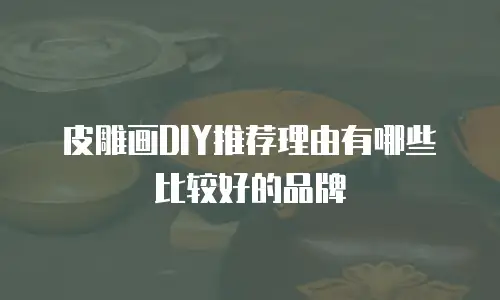 皮雕画DIY推荐理由有哪些比较好的品牌
