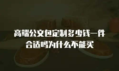 高端公文包定制多少钱一件合适吗为什么不能买