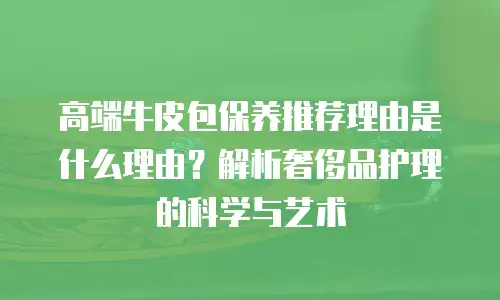 高端牛皮包保养推荐理由是什么理由？解析奢侈品护理的科学与艺术