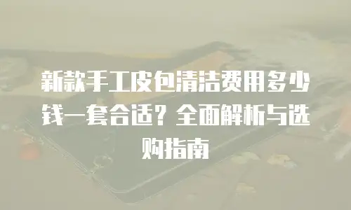 新款手工皮包清洁费用多少钱一套合适？全面解析与选购指南