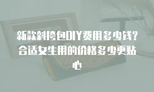 新款斜挎包DIY费用多少钱？合适女生用的价格多少更贴心