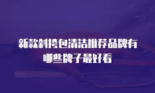 新款斜挎包清洁推荐品牌有哪些牌子最好看
