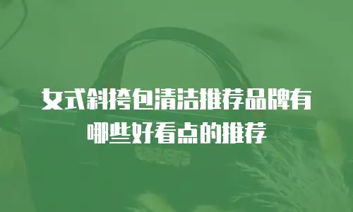 女式斜挎包清洁推荐品牌有哪些好看点的推荐