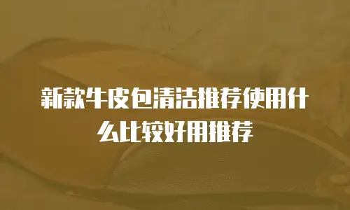 新款牛皮包清洁推荐使用什么比较好用推荐