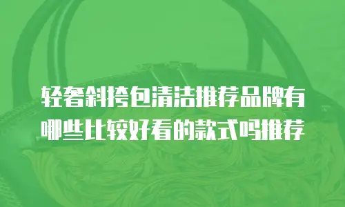 轻奢斜挎包清洁推荐品牌有哪些比较好看的款式吗推荐
