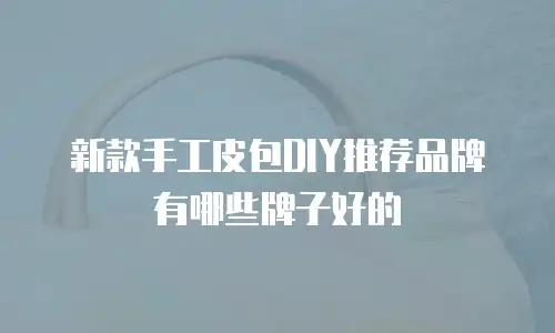 新款手工皮包DIY推荐品牌有哪些牌子好的