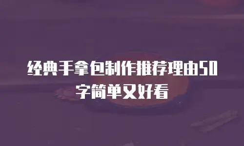 经典手拿包制作推荐理由50字简单又好看