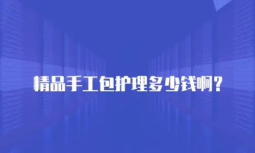精品手工包护理多少钱啊？