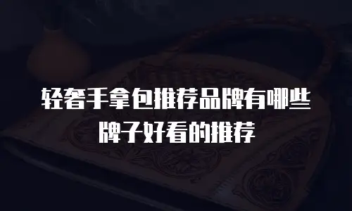 轻奢手拿包推荐品牌有哪些牌子好看的推荐