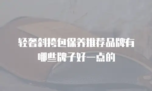 轻奢斜挎包保养推荐品牌有哪些牌子好一点的