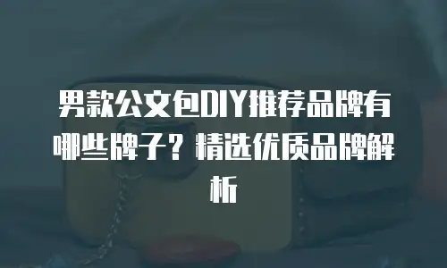 男款公文包DIY推荐品牌有哪些牌子？精选优质品牌解析