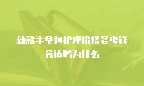 新款手拿包护理价格多少钱合适吗为什么