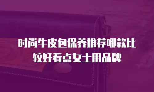 时尚牛皮包保养推荐哪款比较好看点女士用品牌