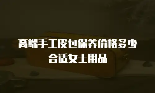 高端手工皮包保养价格多少合适女士用品