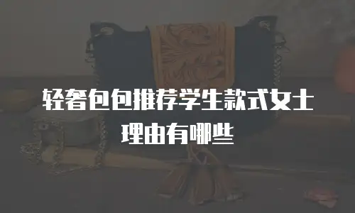 轻奢包包推荐学生款式女士理由有哪些