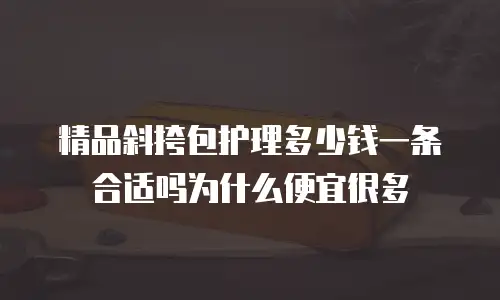 精品斜挎包护理多少钱一条合适吗为什么便宜很多