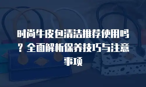 时尚牛皮包清洁推荐使用吗？全面解析保养技巧与注意事项
