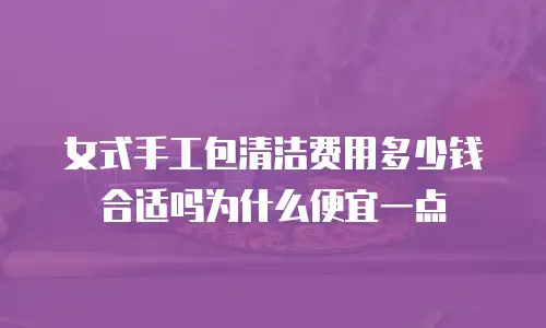 女式手工包清洁费用多少钱合适吗为什么便宜一点