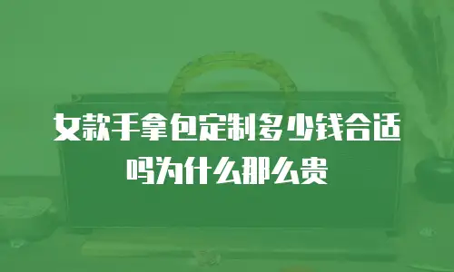 女款手拿包定制多少钱合适吗为什么那么贵