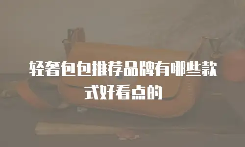 轻奢包包推荐品牌有哪些款式好看点的