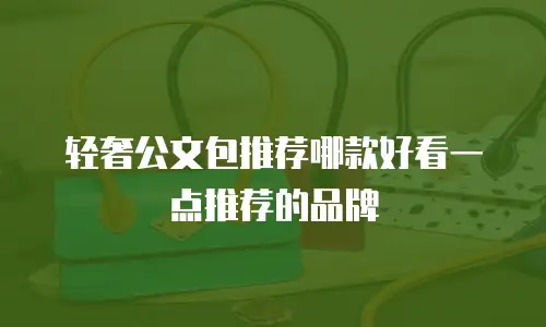 轻奢公文包推荐哪款好看一点推荐的品牌