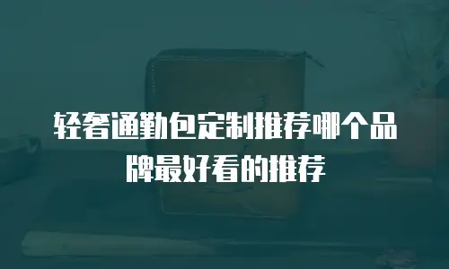 轻奢通勤包定制推荐哪个品牌最好看的推荐