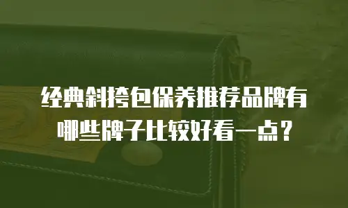 经典斜挎包保养推荐品牌有哪些牌子比较好看一点？