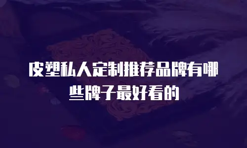 皮塑私人定制推荐品牌有哪些牌子最好看的
