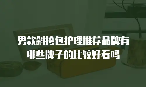 男款斜挎包护理推荐品牌有哪些牌子的比较好看吗