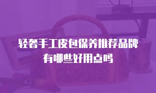 轻奢手工皮包保养推荐品牌有哪些好用点吗