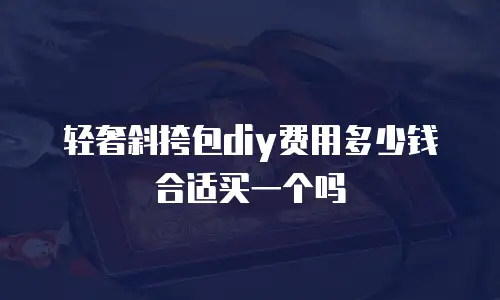 轻奢斜挎包diy费用多少钱合适买一个吗