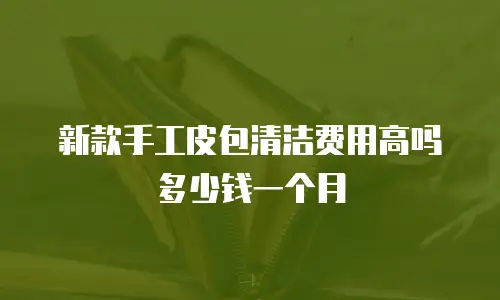 新款手工皮包清洁费用高吗多少钱一个月