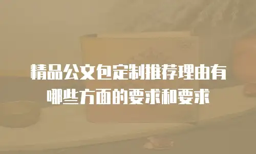 精品公文包定制推荐理由有哪些方面的要求和要求