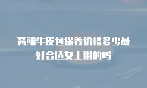 高端牛皮包保养价格多少最好合适女士用的吗