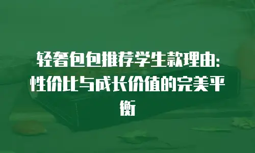 轻奢包包推荐学生款理由：性价比与成长价值的完美平衡